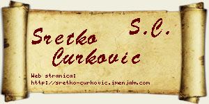 Sretko Ćurković vizit kartica